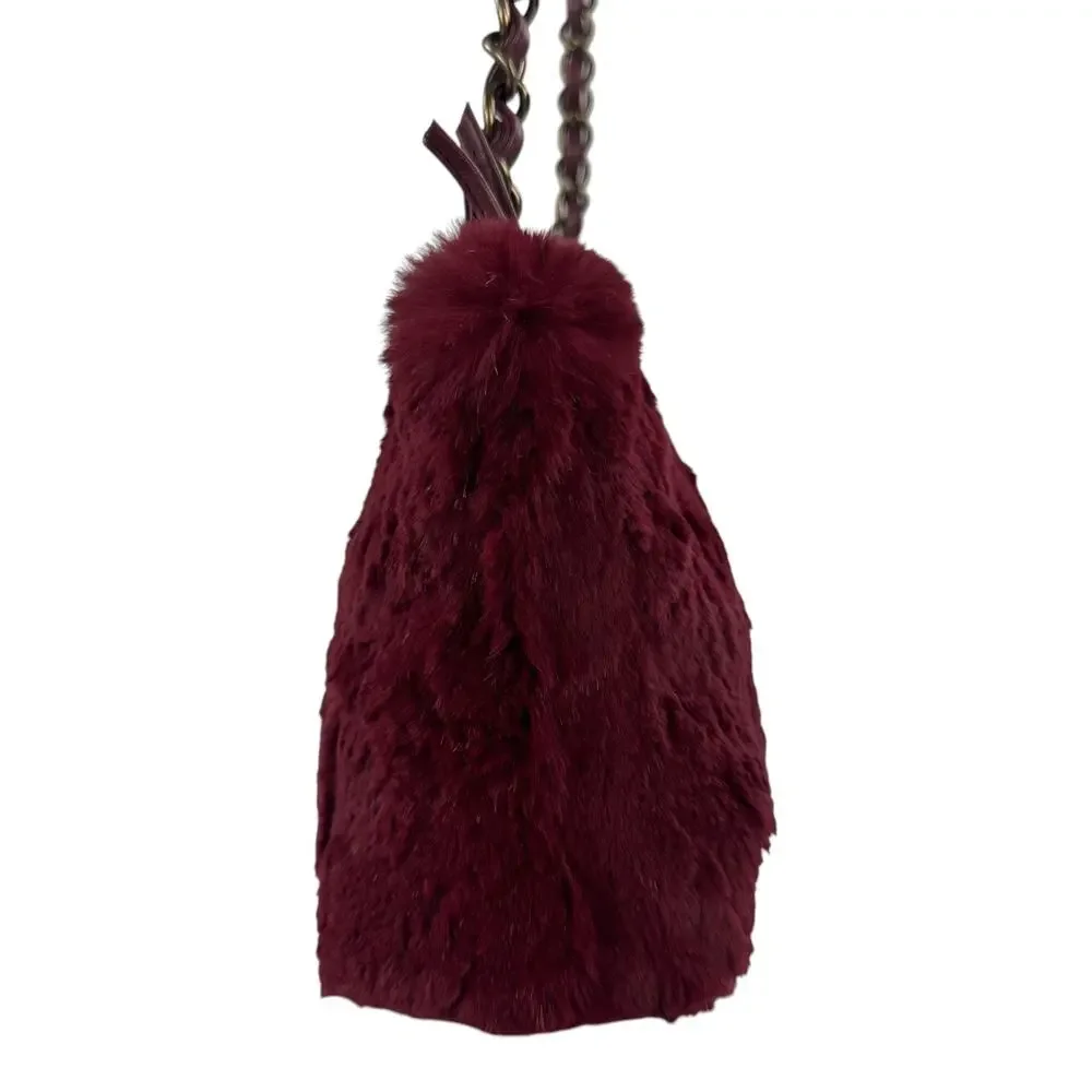 Chanel Vintage Rabbit Fur Shoulder Bag